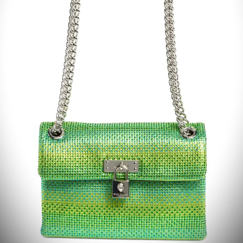 KURT GEIGER Mini Brixton Crossbody Bag in Open Green Color - Picture 4 of 11